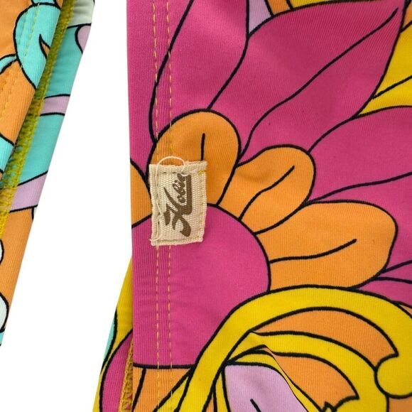 Hobie Bikini Set Girls Size 14 Swimsuit Crochet Halter Multicolor Floral NEW - Picture 8 of 9